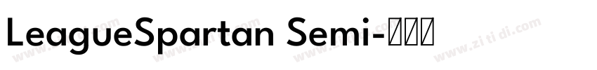 LeagueSpartan Semi字体转换 LeagueSpartan Semi字体转换